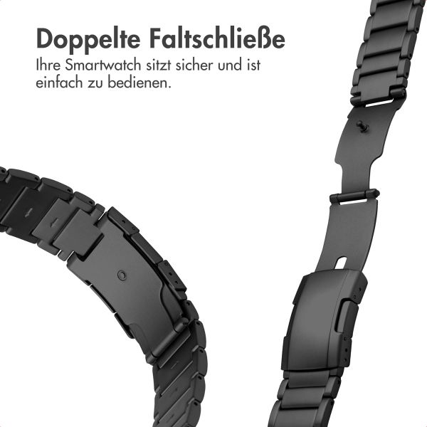 Accezz Mattes Titanstahlarmband für Samsung Galaxy Watch Ultra 2 (2026) / Ultra (2024/2025) - Schwarz