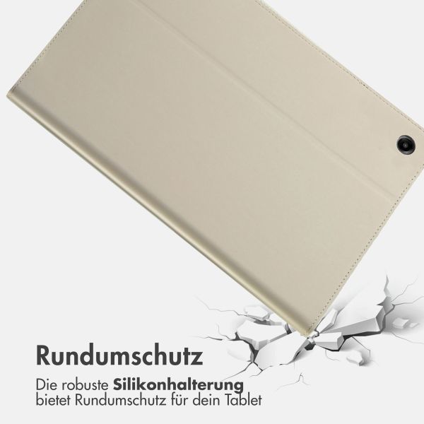 Accezz Classic Klapphülle Samsung Galaxy Tab A9 Plus - Greige