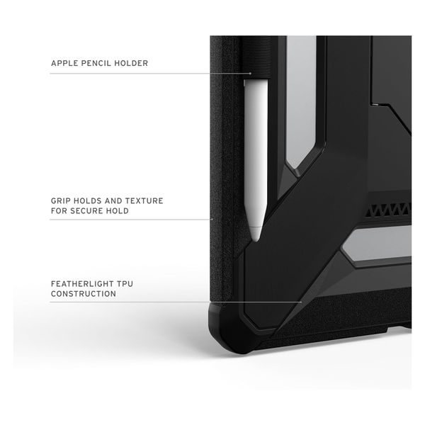 UAG Scout Plus Backcover mit Ständer Apple iPad Air 11 Zoll (2026) M4 / (2025) M3 / (2024) M2 - Black