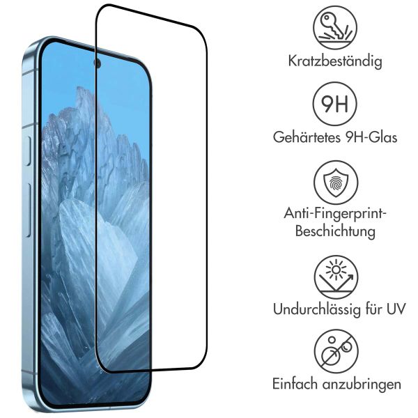 Accezz Full Cover Screen Protector aus gehärtetem Glas Google Pixel 11 / 11 Pro / 10 / 10 Pro / 9 / 9 Pro