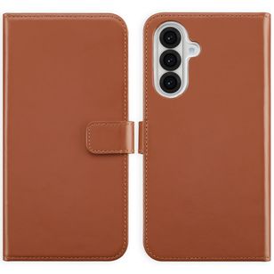 Selencia Echtleder Klapphülle Samsung Galaxy A36 / A56 - Hellbraun