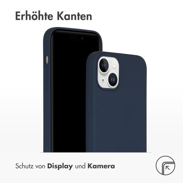 Accezz Liquid Silikoncase mit MagSafe Apple iPhone 15 Plus - Dunkelblau