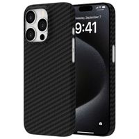 Accezz MagSafe Kevlar® Hülle Apple iPhone 15 Pro Max - Schwarz