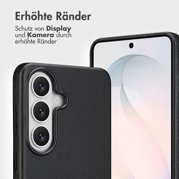 Accezz 2-in-1 Klapphülle aus Leder mit MagSafe Samsung Galaxy S26 Plus - Onyx Black