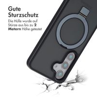 Accezz Ring Stand Backcover mit MagSafe Samsung Galaxy S25 - Schwarz