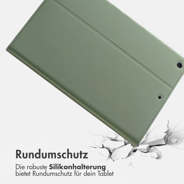 Accezz Classic Klapphülle Apple iPad 9 (2021) 10.2 Zoll / iPad 8 (2020) 10.2 Zoll / iPad 7 (2019) 10.2 Zoll - Grün