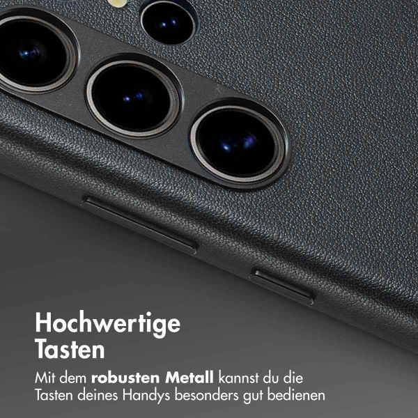 Accezz MagSafe Leather Backcover Samsung Galaxy S24 Ultra - Onyx Black