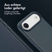 Accezz MagSafe Leather Backcover Apple iPhone Air - Nightfall Blue