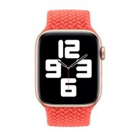 Apple Geflochtenes Solo Loop für  Apple Watch | 38/40/41/42 mm - Größe 2 - Electric Orange