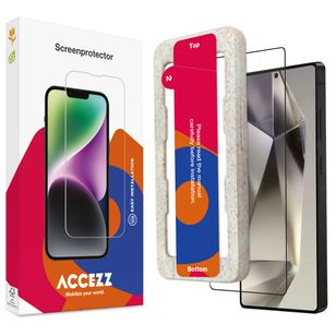Accezz Vollflächige Schutzfolie aus gehärtetem Glas mit Applikator Samsung Galaxy S25 Ultra
