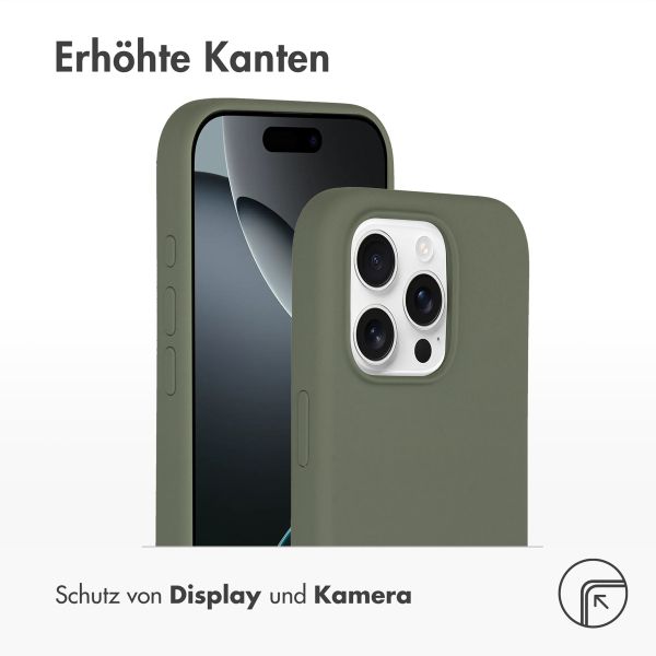 Accezz Liquid Silikoncase mit MagSafe Apple iPhone 16 Pro - Cooper Green