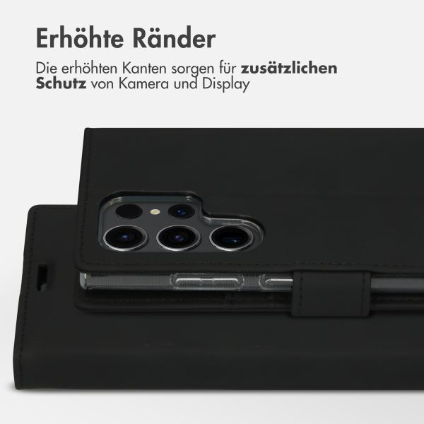 Accezz Wallet TPU Klapphülle Samsung Galaxy S23 Ultra - Schwarz