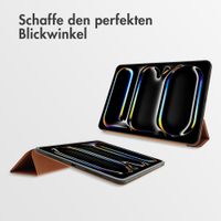 Accezz Leder Trifold Klaphülle Apple iPad Pro 11 (2025) M5 / (2024) M4 - Cognac