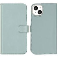 Selencia Echtleder Klapphülle Apple iPhone 14 Plus - Air Blue