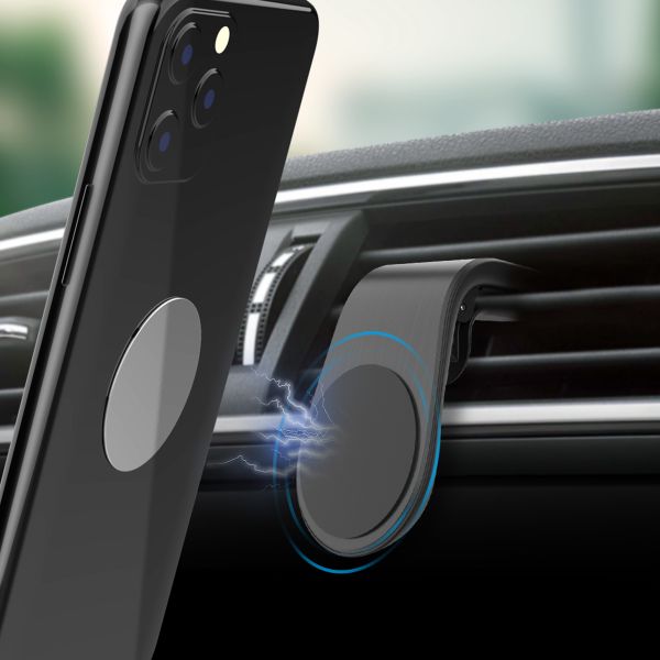Accezz Handyhalterung für das Auto - Universell - Lüftungsgitter - Magnetisch - Schwarz
