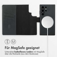 Accezz 2-in-1 Klapphülle aus Leder mit MagSafe Samsung Galaxy S24 Ultra - Onyx Black