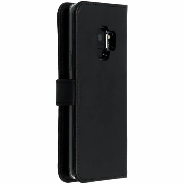 Selencia Echtleder Klapphülle Samsung Galaxy S9 - Schwarz