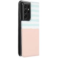 Gestalte deine eigene Compact Gel Klapphülle Samsung Galaxy S21 Ultra - Weiß