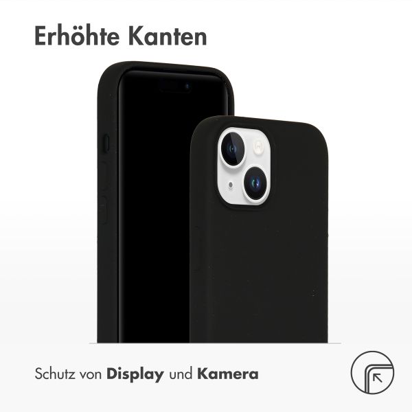Accezz Liquid Silikoncase mit MagSafe Apple iPhone 15 - Schwarz