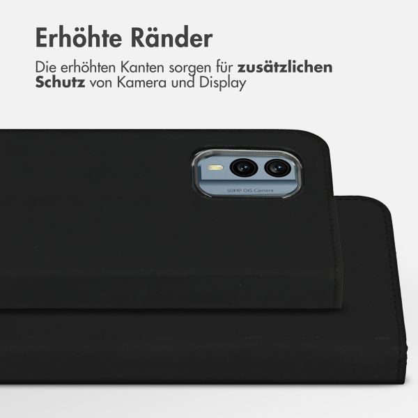 Accezz Wallet TPU Klapphülle Nokia X30 - Schwarz