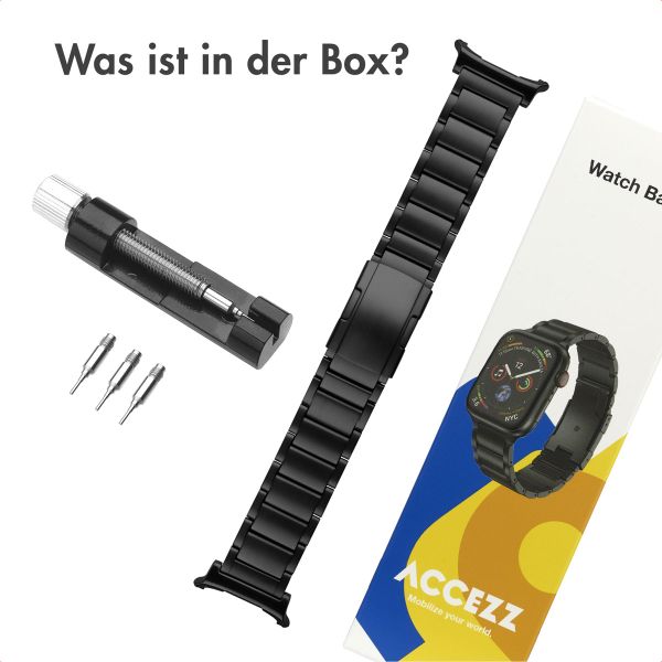 Accezz Mattes Titanstahlarmband für Samsung Galaxy Watch Ultra 2 (2026) / Ultra (2024/2025) - Schwarz