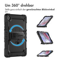 Accezz Robustes Back Cover mit Schultergurt Samsung Galaxy Tab A7 Lite - Schwarz
