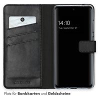 Selencia Echtleder Klapphülle Samsung Galaxy A52(s) (5G/4G) - Schwarz