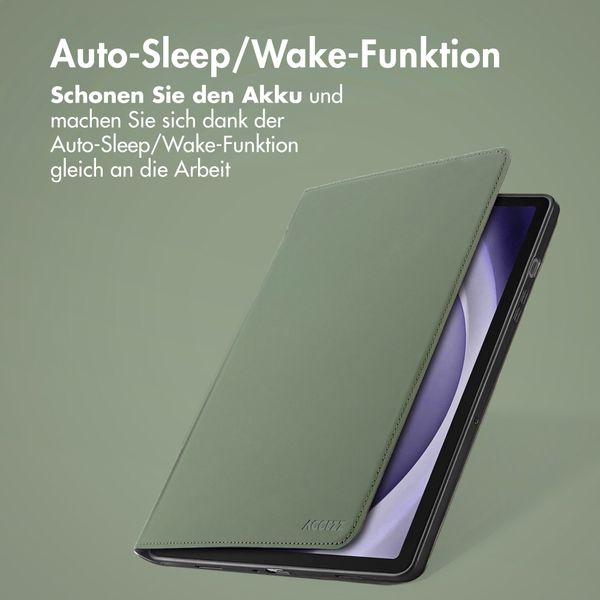 Accezz Classic Klapphülle Samsung Galaxy Tab A9 Plus - Grün