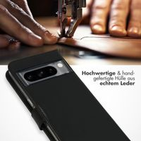 Selencia Echtleder Klapphülle Google Pixel 8 Pro - Schwarz