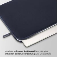 Accezz Laptop Hülle 15-16 Zoll - Laptop Sleeve - Blau