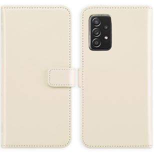 Selencia Echtleder Klapphülle Samsung Galaxy A52(s) (5G/4G) - Greige