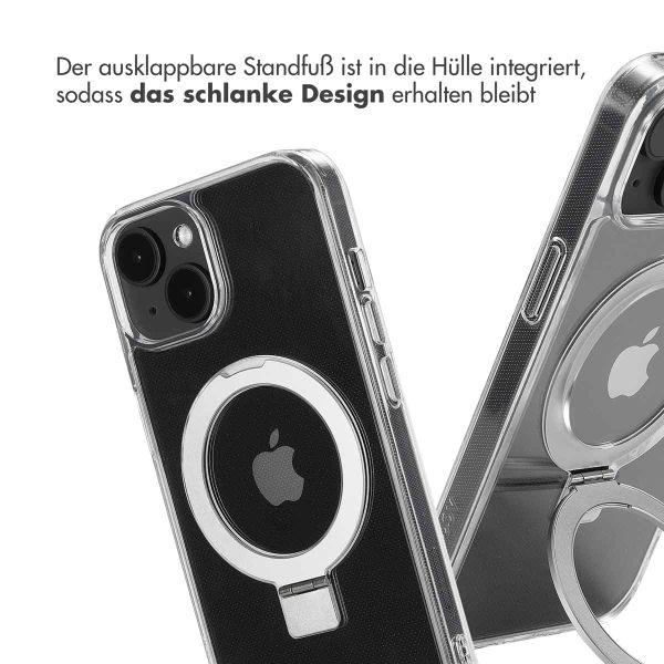 Accezz Ring Stand Backcover mit MagSafe Apple iPhone 14 - Transparent