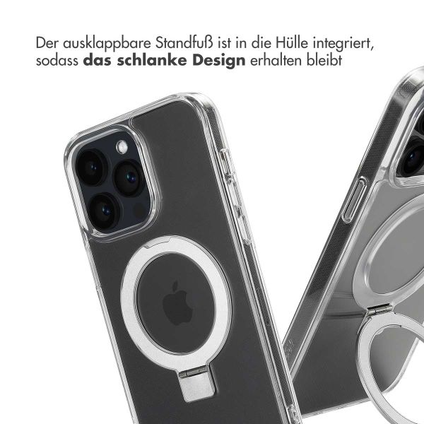 Accezz Ring Stand Backcover mit MagSafe Apple iPhone 14 Pro Max - Transparent