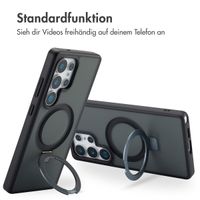 Accezz Ring Stand Backcover mit MagSafe Samsung Galaxy S25 Ultra - Schwarz