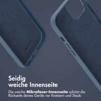 Accezz 2-in-1 Klapphülle aus Leder mit MagSafe Apple iPhone 14 - Nightfall Blue
