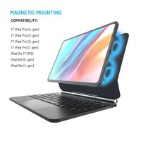 Fixed Typee Tastaturhülle Apple iPad Air 11 Zoll (2026) M4 / (2025) M3 / (2024) M2 / Air 5 (2022) / Air 4 (2020) / Pro 11 (2018/2020/2021/2022) - QWERTY / NL - Schwarz