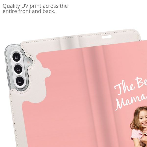 Gestalte deine eigene Compact Gel Klapphülle Samsung Galaxy A56 - Weiß