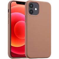 Accezz Liquid Silikoncase mit MagSafe Apple iPhone 12 (Pro) - Hellbraun