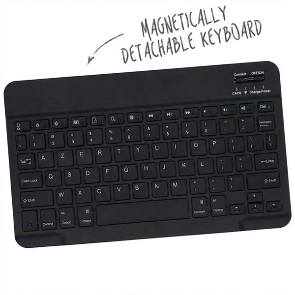 Accezz Bluetooth Keyboard Klapphülle Samsung Galaxy Tab A11 Plus - AZERTY / FR - Schwarz