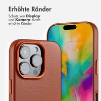 Accezz MagSafe Leather Backcover Apple iPhone 16 Pro - Sienna Brown