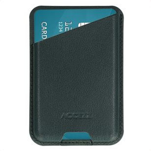 Accezz Magnetischer Lederkartenhalter - Geeignet für Apple Find My - Cedar Green