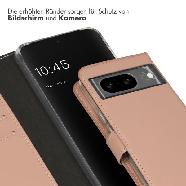 Selencia Echtleder Klapphülle Google Pixel 8 - Dusty Pink