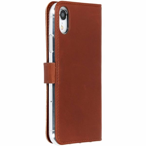 Selencia Echtleder Klapphülle Apple iPhone Xr - Braun
