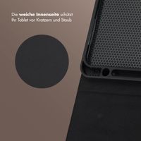 Selencia Riva Klapphülle Apple iPad Air 11 Zoll (2026) M4 / (2025) M3 / (2024) M2 / Air 5 (2022) / Air 4 (2020) - Schwarz