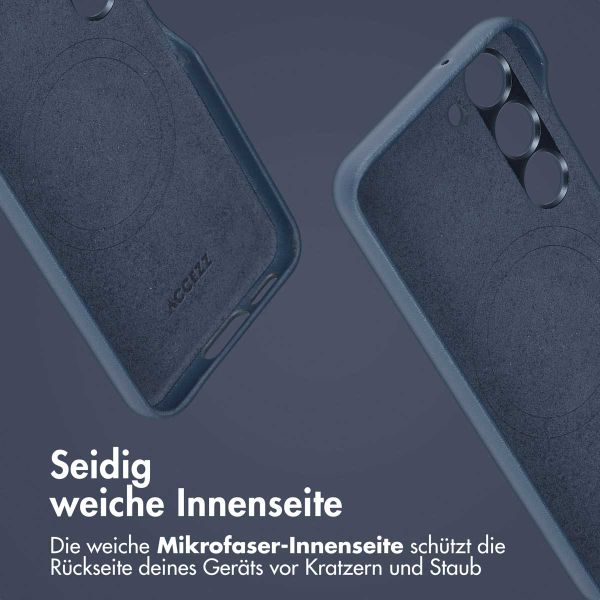 Accezz 2-in-1 Klapphülle aus Leder mit MagSafe Samsung Galaxy S23 - Nightfall Blue