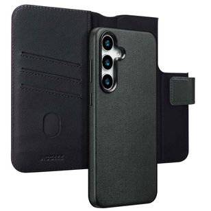 Accezz 2-in-1 Klapphülle aus Leder mit MagSafe Samsung Galaxy S25 Plus - Onyx Black
