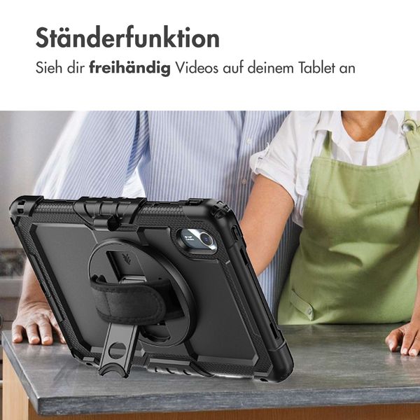 Accezz Robustes Back Cover mit Schultergurt Lenovo Idea Tab - Schwarz