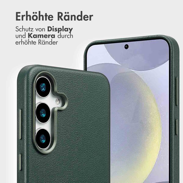 Accezz 2-in-1 Klapphülle aus Leder mit MagSafe Samsung Galaxy S25 Plus - Cedar Green