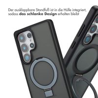 Accezz Ring Stand Backcover mit MagSafe Samsung Galaxy S25 Ultra - Schwarz