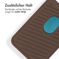 Accezz Lederkartenhalter - Geeignet für MagSafe und Qi2 - Coffee Brown